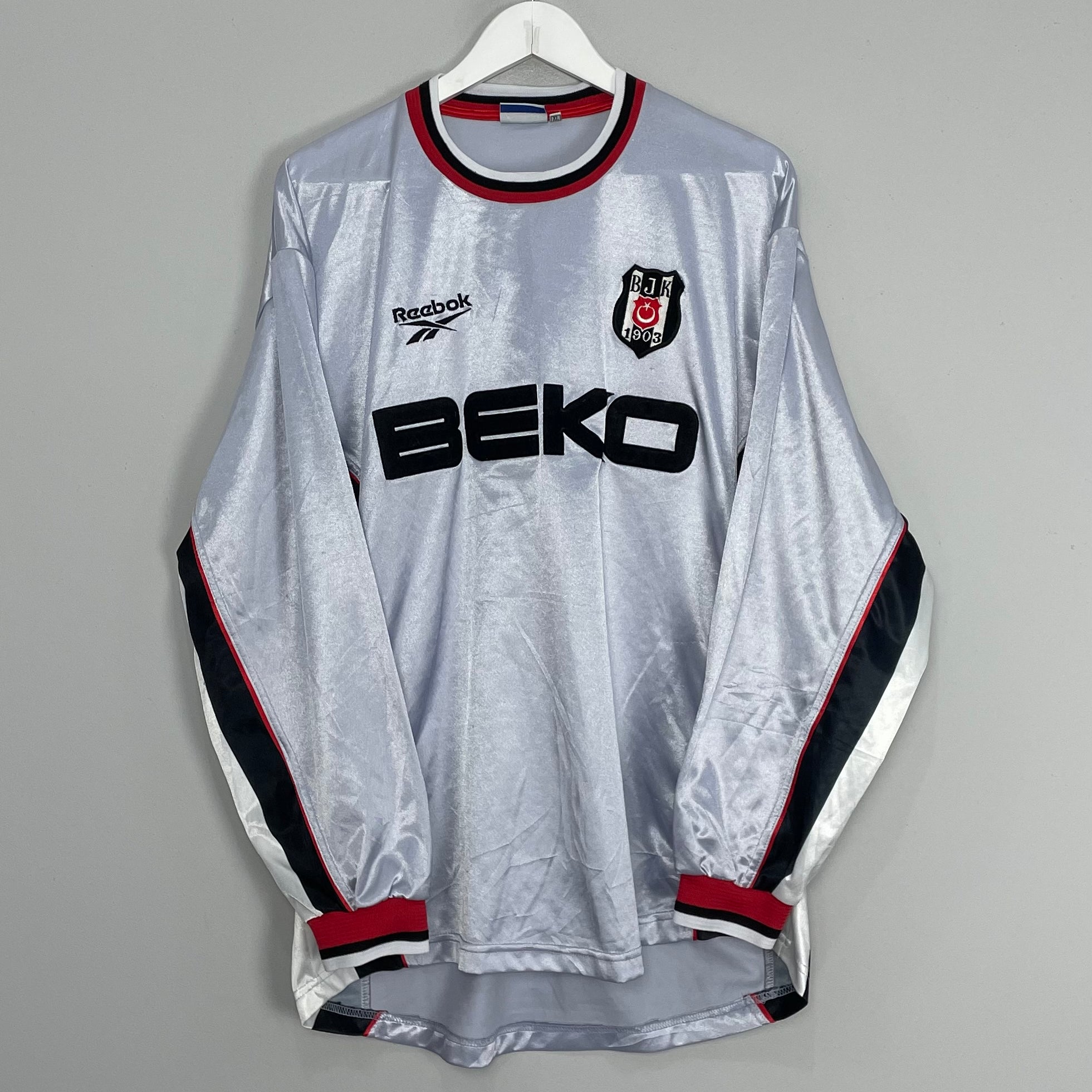 Shop 2000/01 BESIKTAS L/S THIRD SHIRT (XL) REEBOK, classic football shirts, vintage football shirts & retro soccer jerseys at Cult Kits