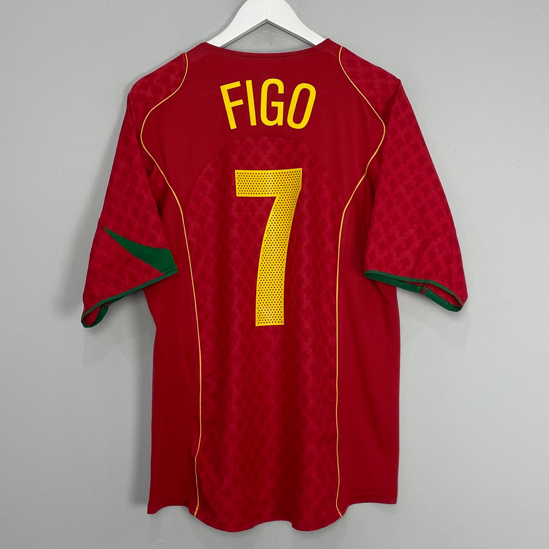 Shop 2004/06 PORTUGAL FIGO #7 HOME SHIRT (L) NIKE, classic football shirts, vintage football shirts & retro soccer jerseys at Cult Kits