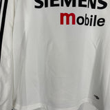 2004/05 REAL MADRID RONALDO #9 *PLAYER ISSUE* L/S HOME SHIRT (L) ADIDAS