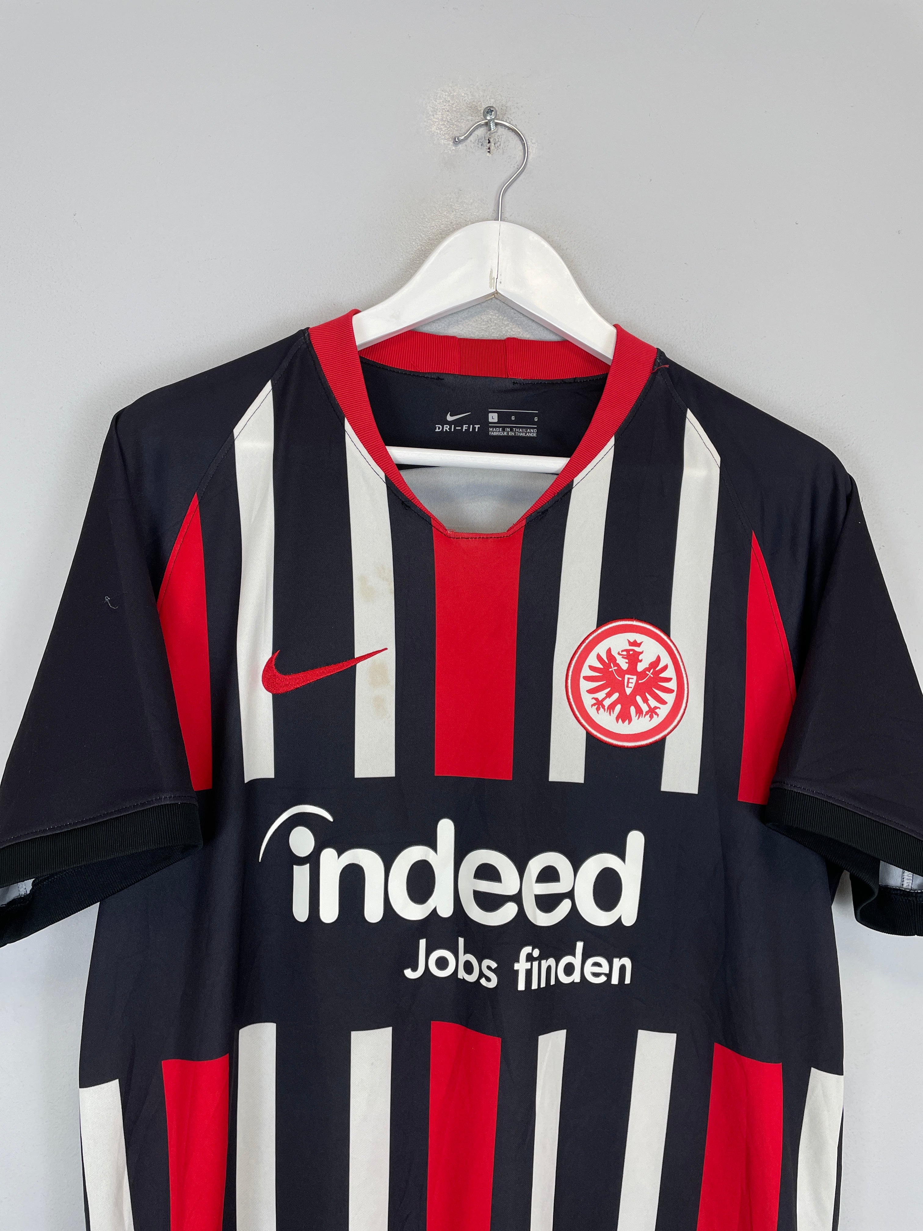 Shop 2019/20 EINTRACHT FRANKFURT HOME SHIRT (L) NIKE, classic football shirts, vintage football shirts & retro soccer jerseys at Cult Kits