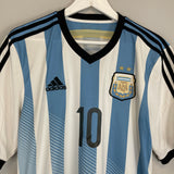 Shop 2013/15 ARGENTINA MESSI #10 HOME SHIRT (L) ADIDAS, classic football shirts, vintage football shirts & retro soccer jerseys at Cult Kits