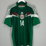 Shop 2014 MEXICO J.HERNANDEZ #14 HOME SHIRT (XL) ADIDAS, classic football shirts, vintage football shirts & retro soccer jerseys at Cult Kits