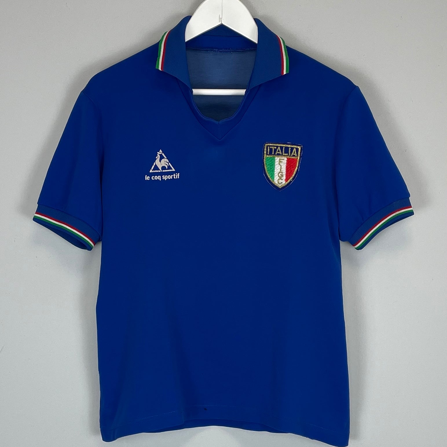 Shop 1984 ITALY HOME SHIRT (S) LE COQ, classic football shirts, vintage football shirts & retro soccer jerseys at Cult Kits