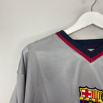 Shop 1998/01 BARCELONA #3 *PLAYER ISSUE* L/S AWAY SHIRT (XL) NIKE, classic football shirts, vintage football shirts & retro soccer jerseys at Cult Kits