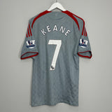2008/09 LIVERPOOL KEANE #7 AWAY SHIRT (M) ADIDAS