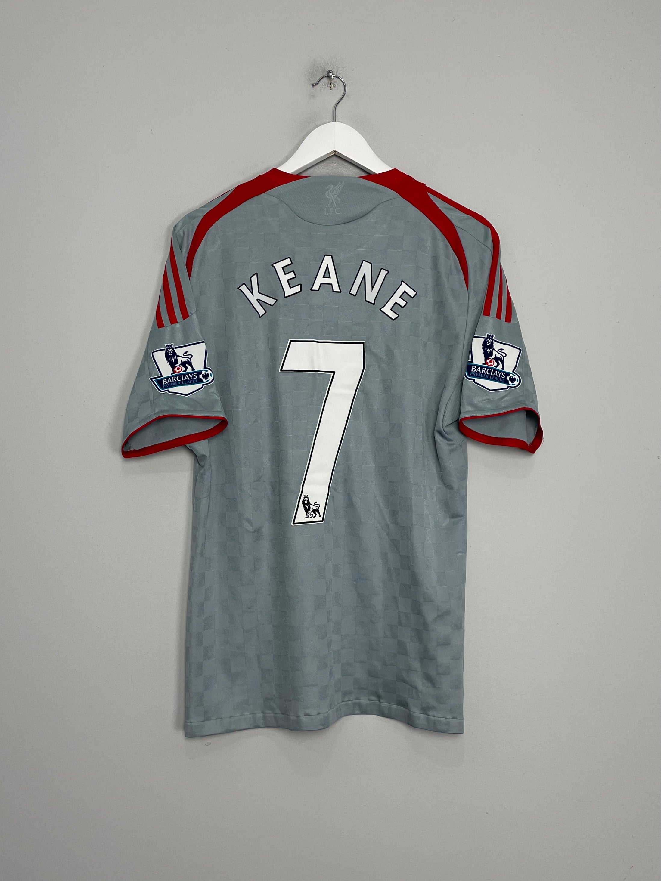 2008/09 LIVERPOOL KEANE #7 AWAY SHIRT (M) ADIDAS