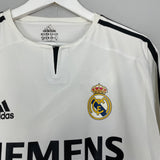 2004/05 REAL MADRID RONALDO #9 *PLAYER ISSUE* L/S HOME SHIRT (L) ADIDAS