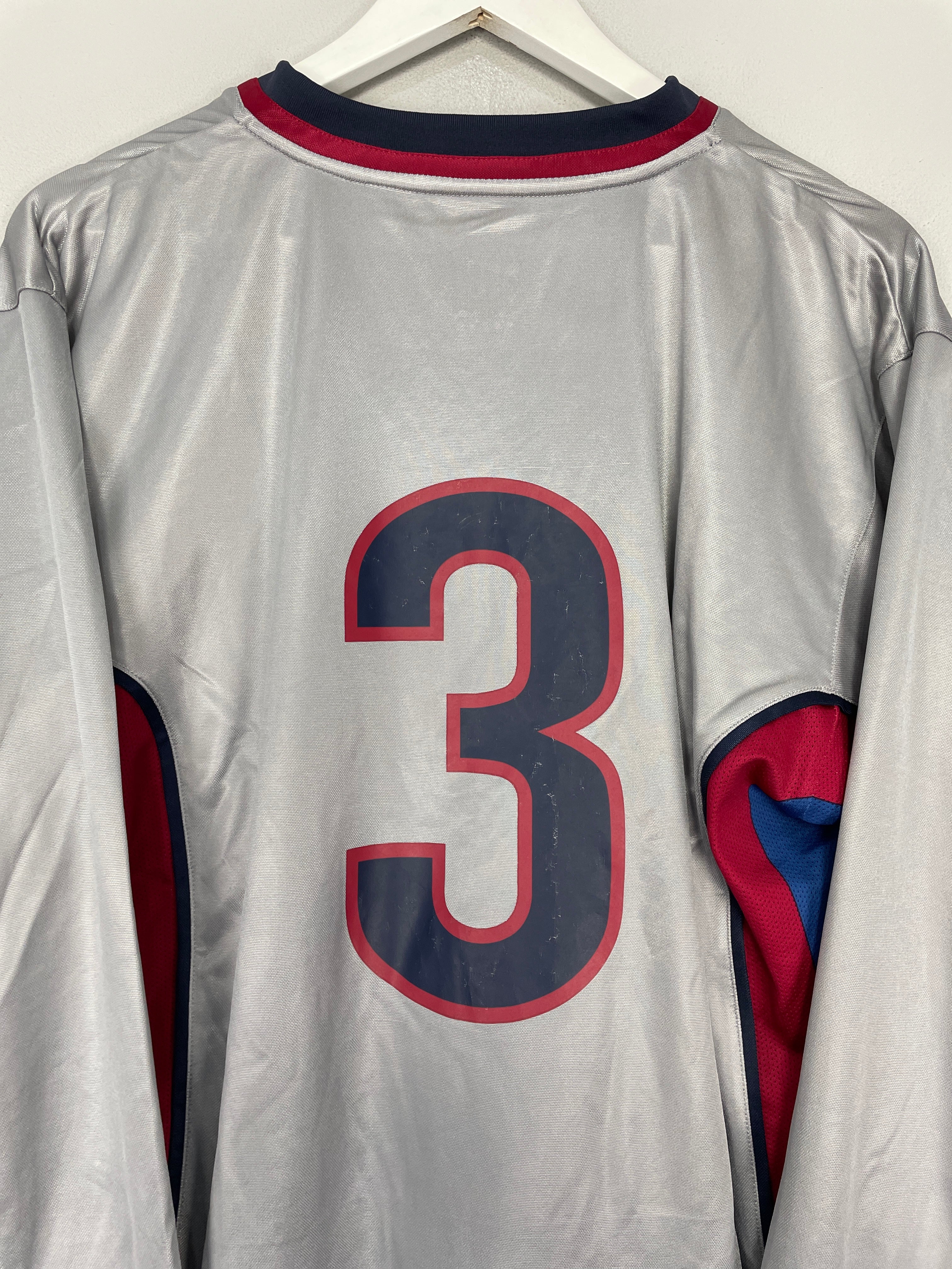 Shop 1998/01 BARCELONA #3 *PLAYER ISSUE* L/S AWAY SHIRT (XL) NIKE, classic football shirts, vintage football shirts & retro soccer jerseys at Cult Kits