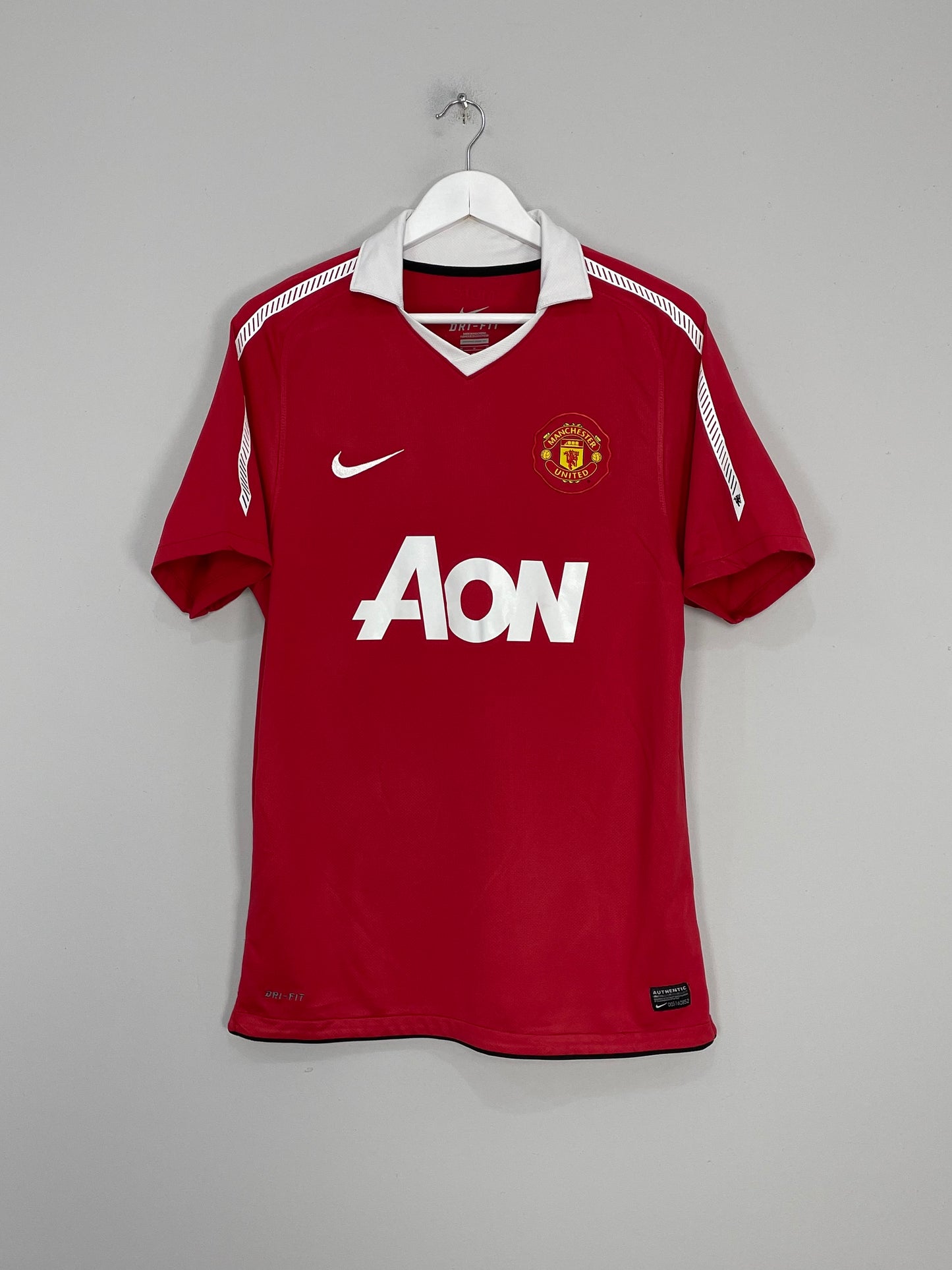 2010/11 MANCHESTER UNITED SCHOLES #18 HOME SHIRT (M) NIKE