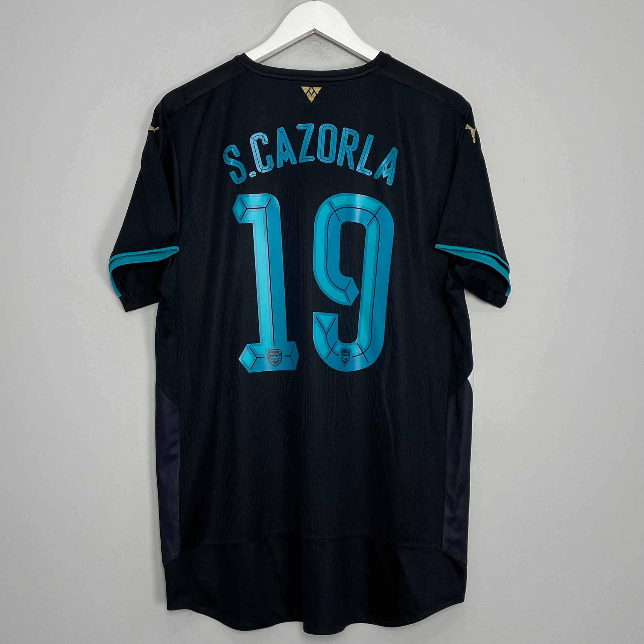 Shop 2015/16 ARSENAL S.CAZORLA #19 THIRD SHIRT (L) PUMA, classic football shirts, vintage football shirts & retro soccer jerseys at Cult Kits