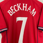 Shop 2002/04 ENGLAND BECKHAM #7 AWAY SHIRT (M) UMBRO, classic football shirts, vintage football shirts & retro soccer jerseys at Cult Kits