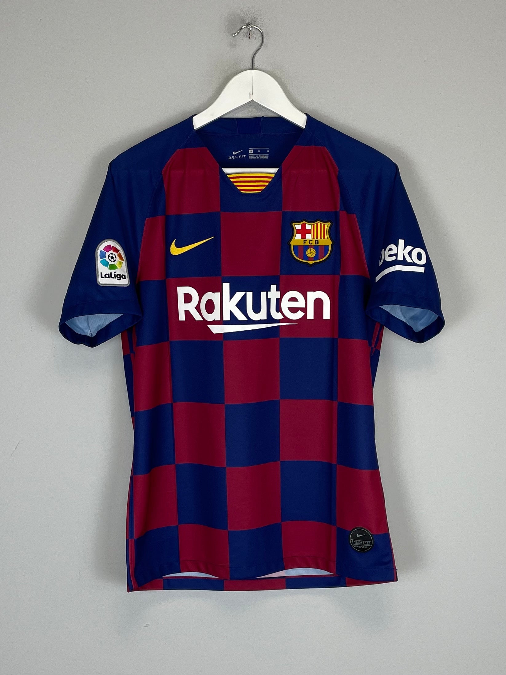 Shop 2019/20 BARCELONA HOME SHIRT (M) NIKE, classic football shirts, vintage football shirts & retro soccer jerseys at Cult Kits