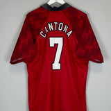 Shop 1996/98 MANCHESTER UNITED CANTONA #7 HOME SHIRT (XL) UMBRO, classic football shirts, vintage football shirts & retro soccer jerseys at Cult Kits