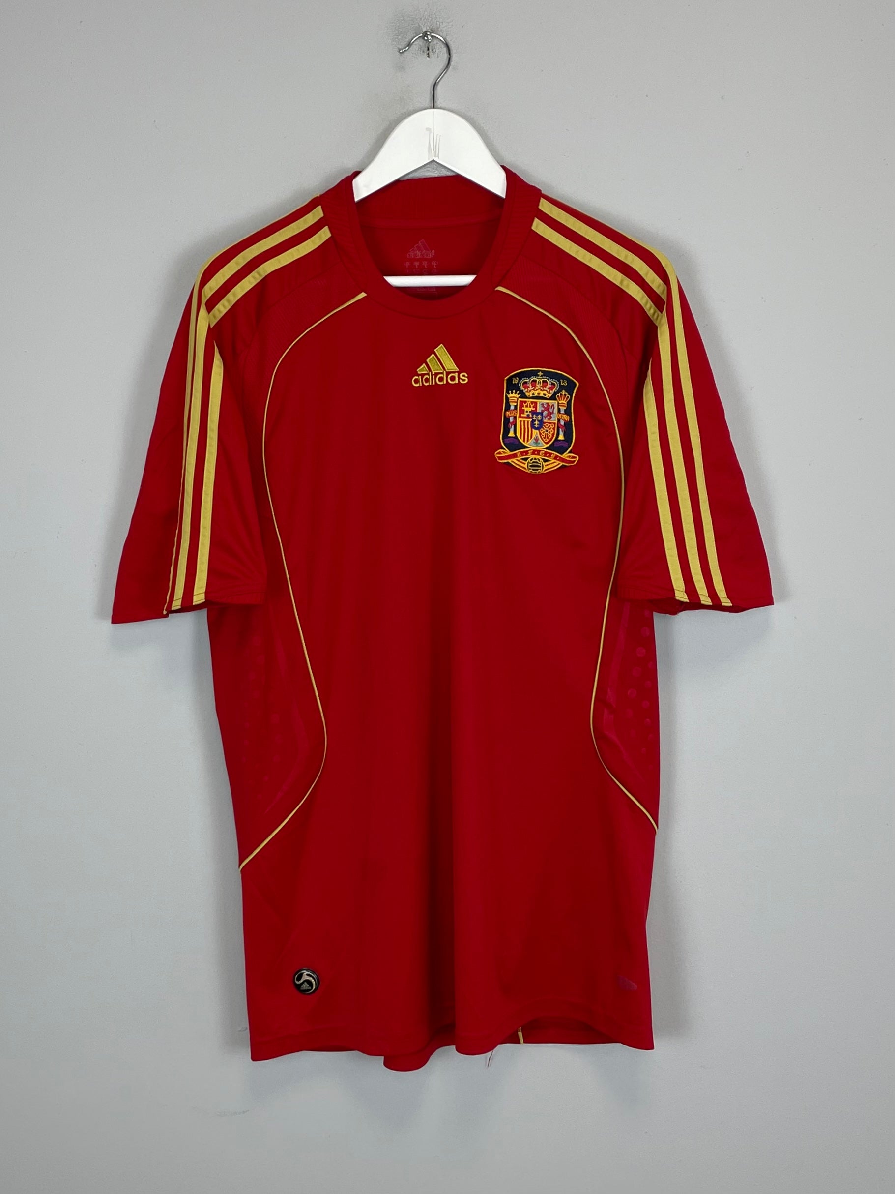 Shop 2008/10 SPAIN HOME SHIRT (L) ADIDAS, classic football shirts, vintage football shirts & retro soccer jerseys at Cult Kits