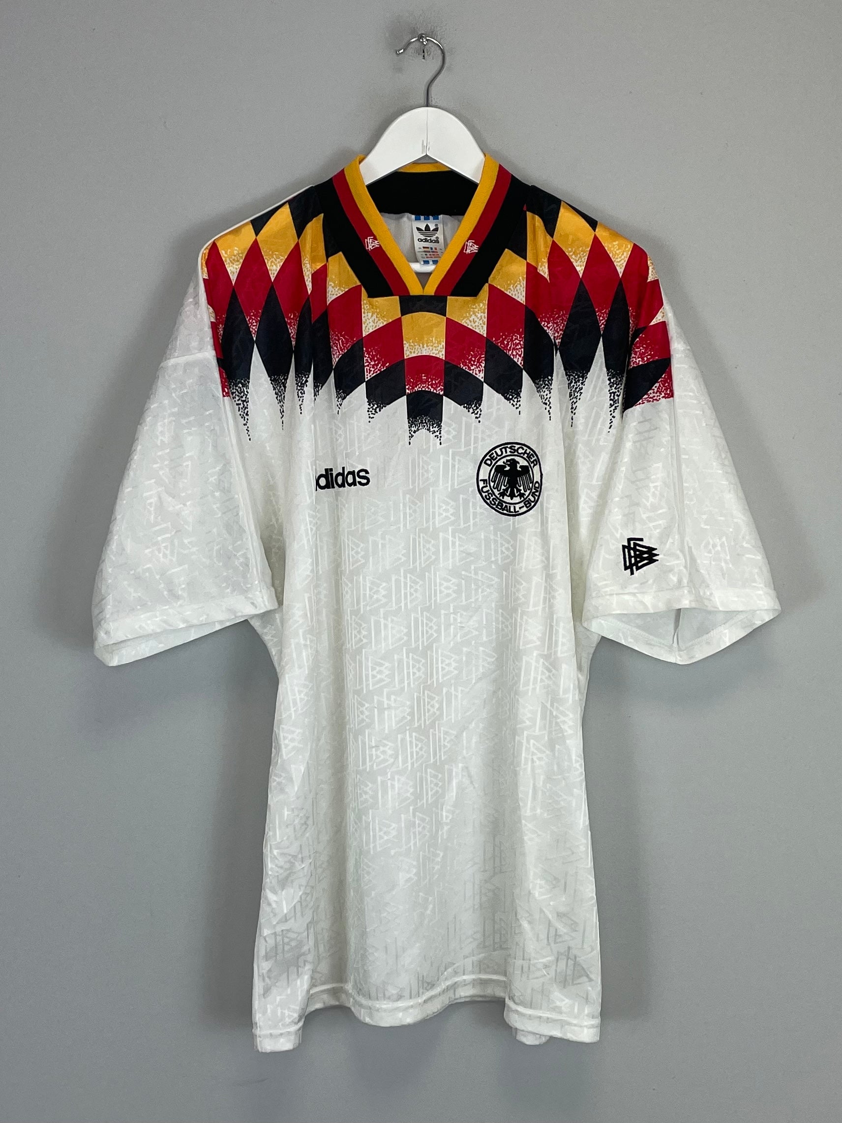 Shop 1994/96 GERMANY HOME SHIRT (XL) ADIDAS, classic football shirts, vintage football shirts & retro soccer jerseys at Cult Kits