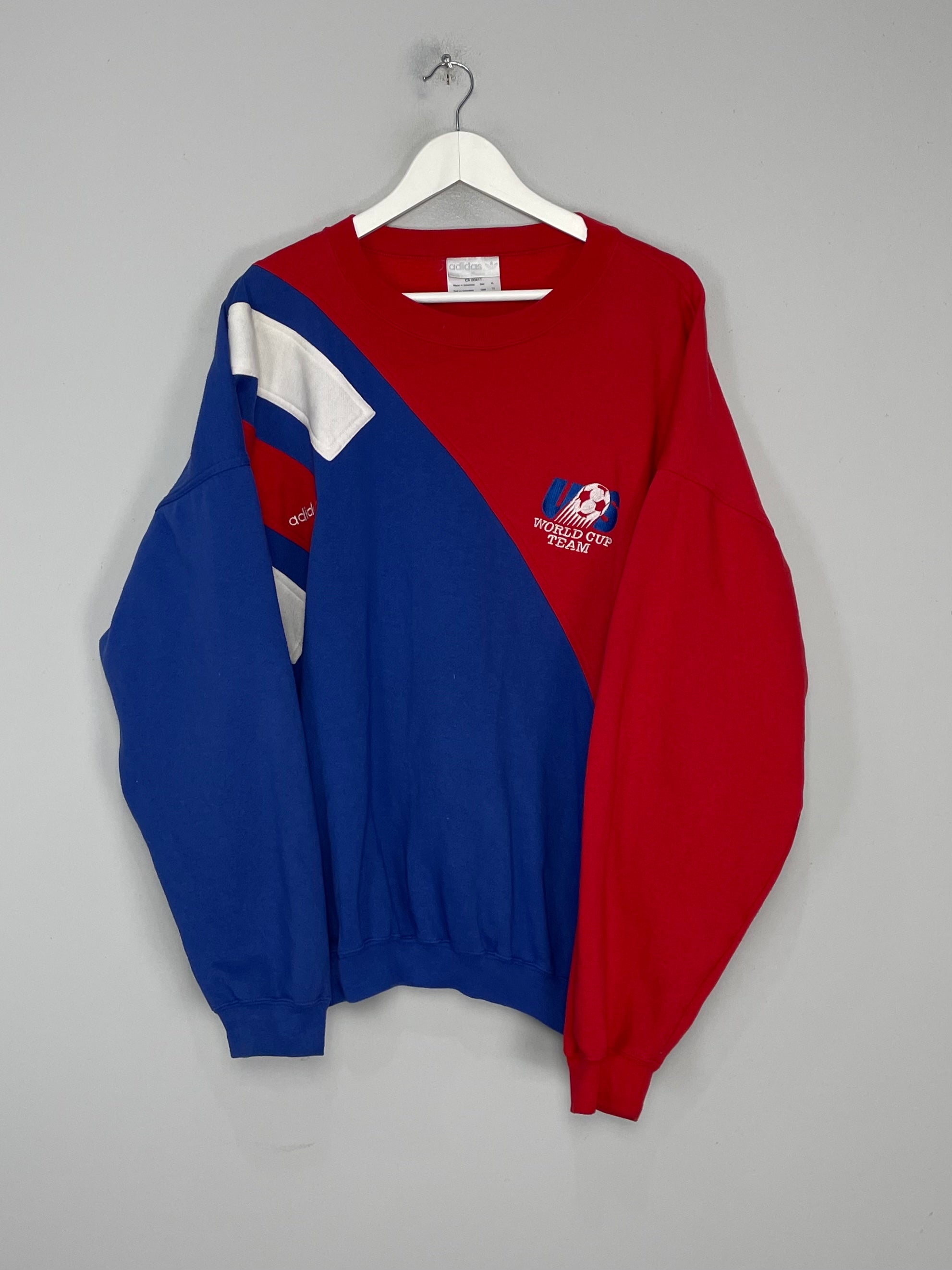 Shop 1994 USA WORLD CUP JUMPER (XL) ADIDAS, classic football shirts, vintage football shirts & retro soccer jerseys at Cult Kits
