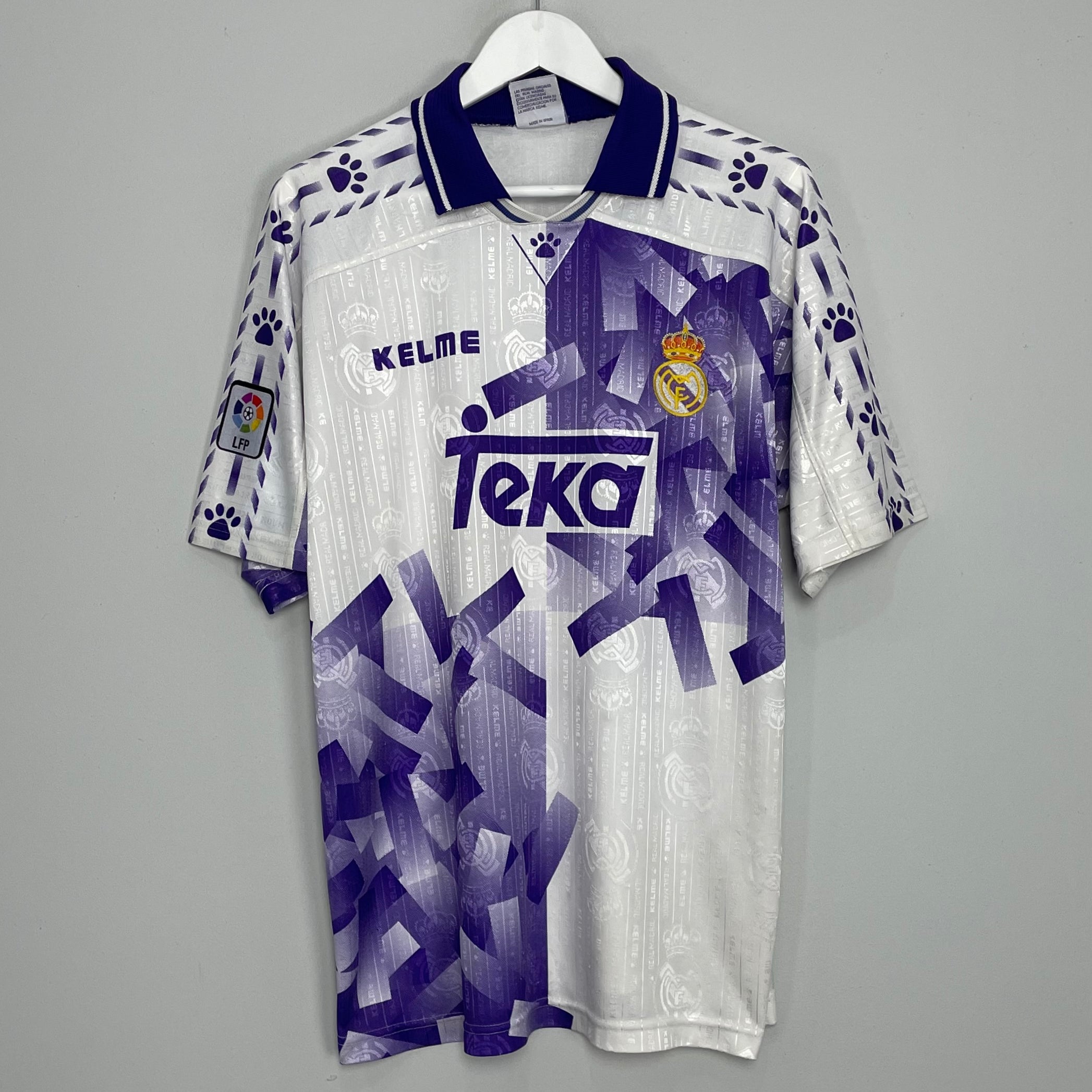 Shop 1996/97 REAL MADRID THIRD SHIRT (L) KELME, classic football shirts, vintage football shirts & retro soccer jerseys at Cult Kits
