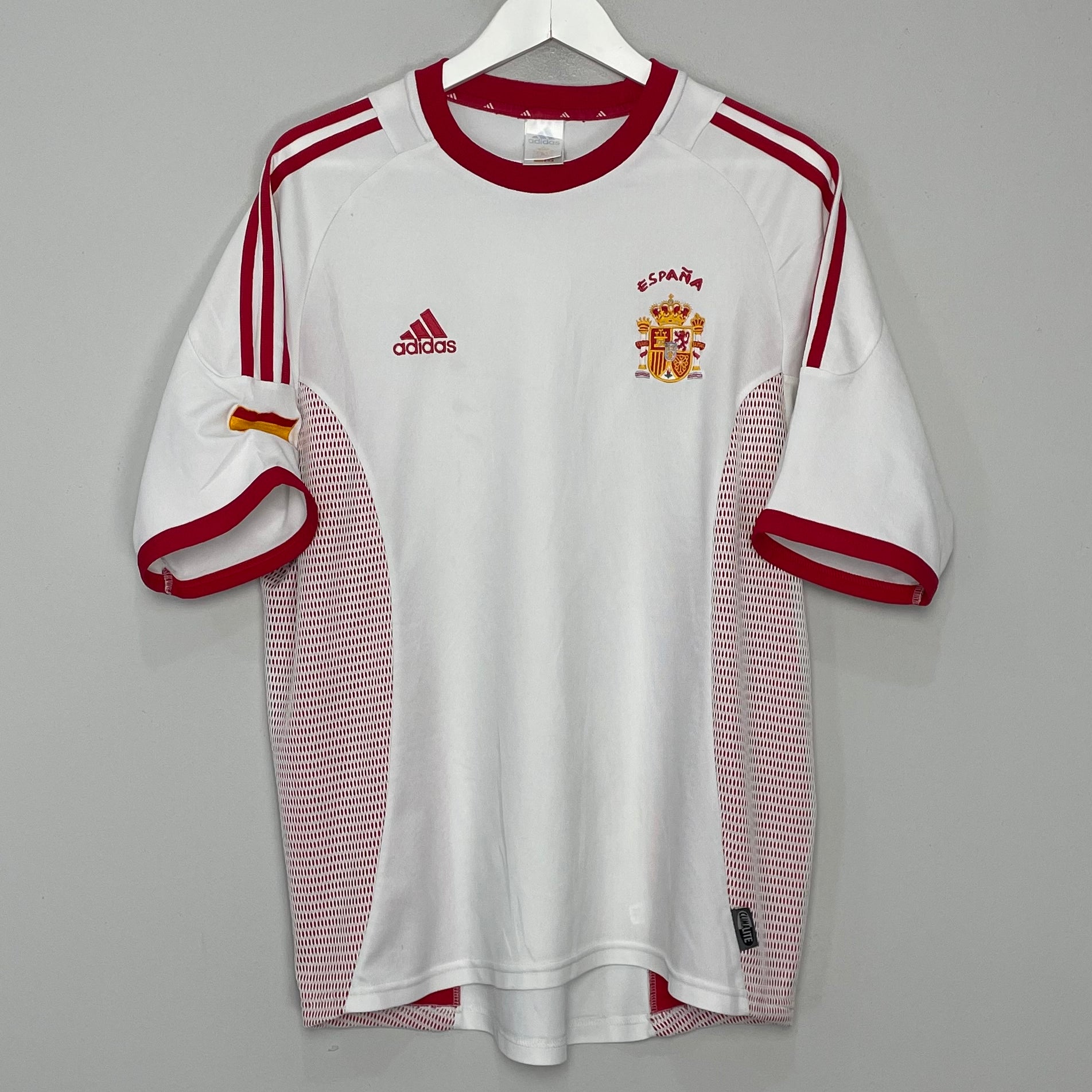Shop 2002/04 SPAIN AWAY SHIRT (L) ADIDAS, classic football shirts, vintage football shirts & retro soccer jerseys at Cult Kits