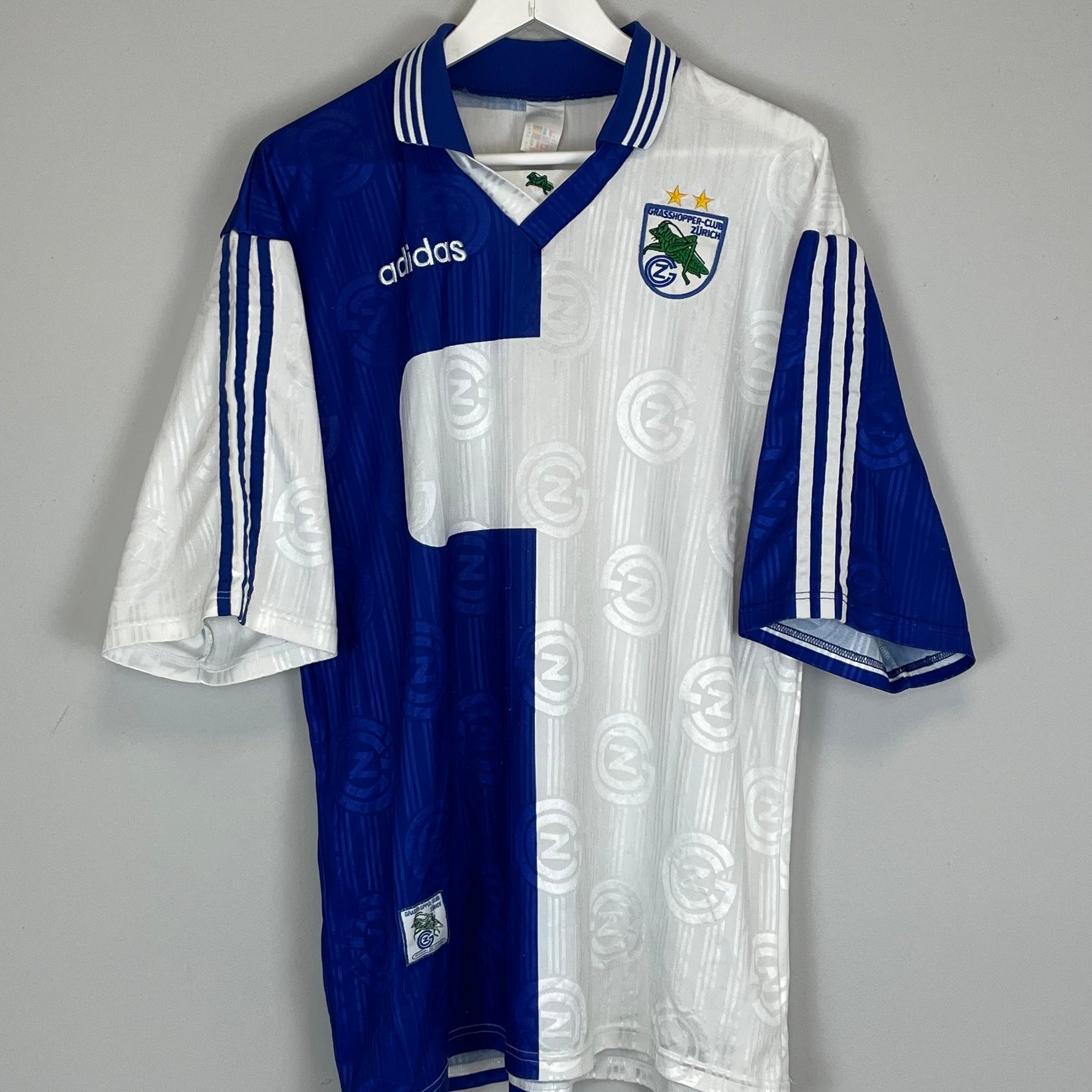 Shop 1997/98 GRASSHOPPERS HOME SHIRT (XL) ADIDAS, classic football shirts, vintage football shirts & retro soccer jerseys at Cult Kits