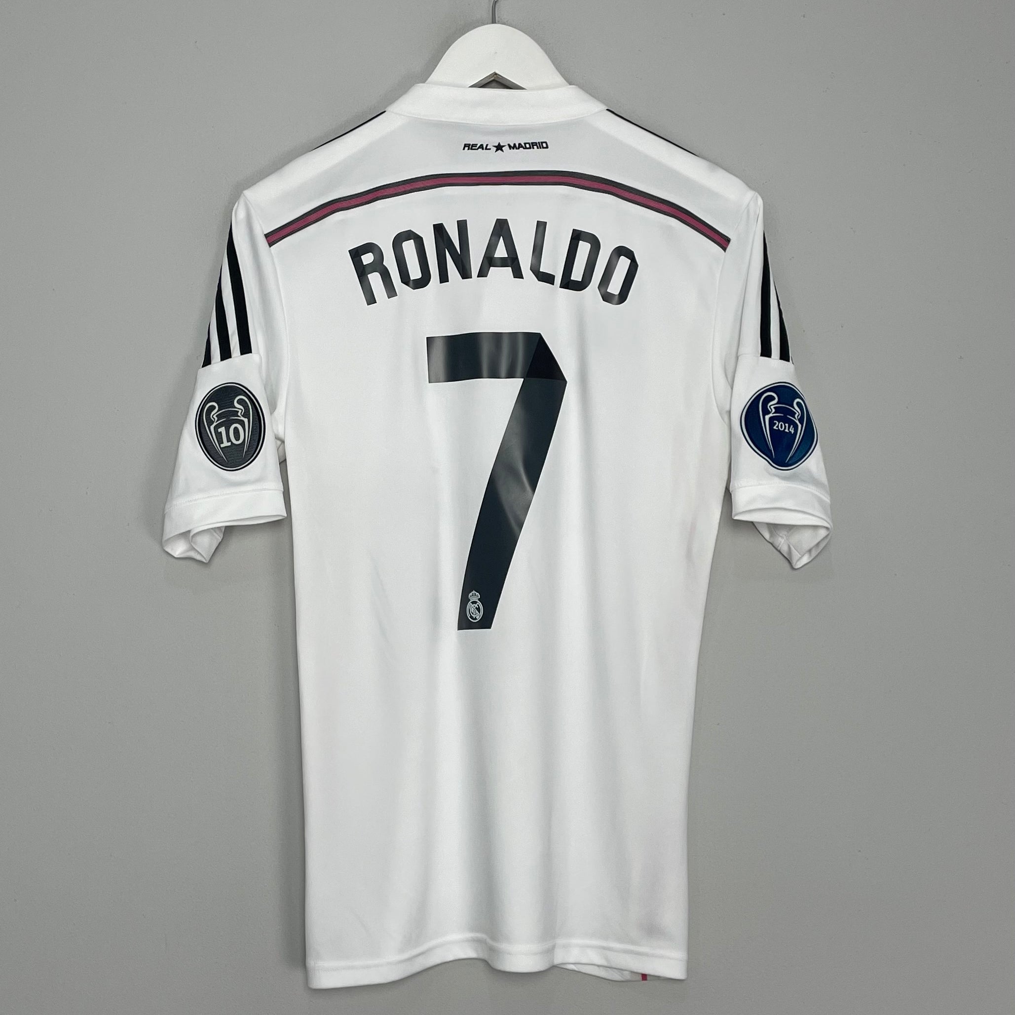 Shop 2014/15 REAL MADRID RONALDO #7 C/L HOME SHIRT (S) ADIDAS, classic football shirts, vintage football shirts & retro soccer jerseys at Cult Kits