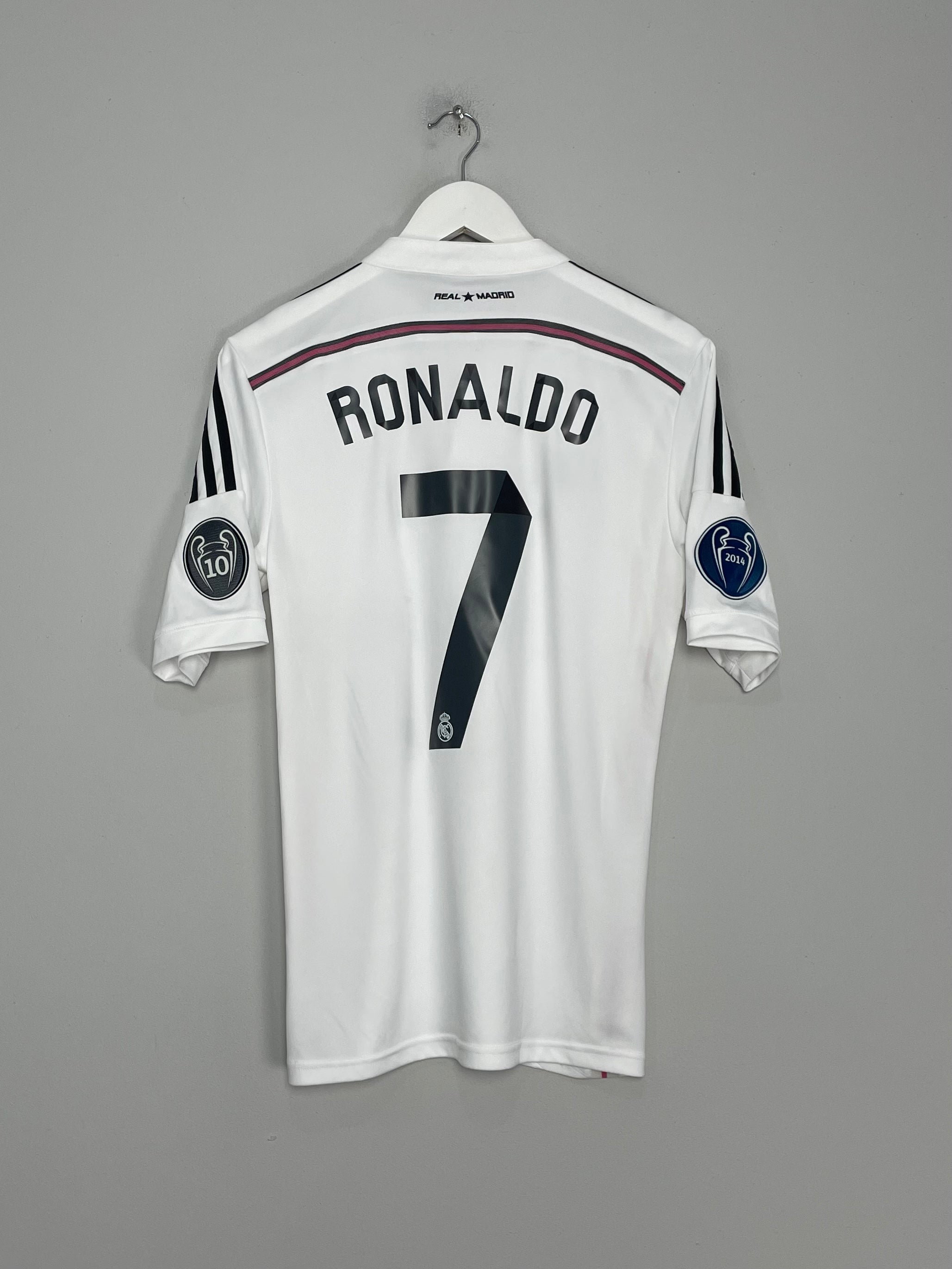 Shop 2014/15 REAL MADRID RONALDO #7 C/L HOME SHIRT (S) ADIDAS, classic football shirts, vintage football shirts & retro soccer jerseys at Cult Kits