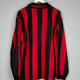 Shop 1990/91 AC MILAN L/S HOME SHIRT (L) ADIDAS, classic football shirts, vintage football shirts & retro soccer jerseys at Cult Kits