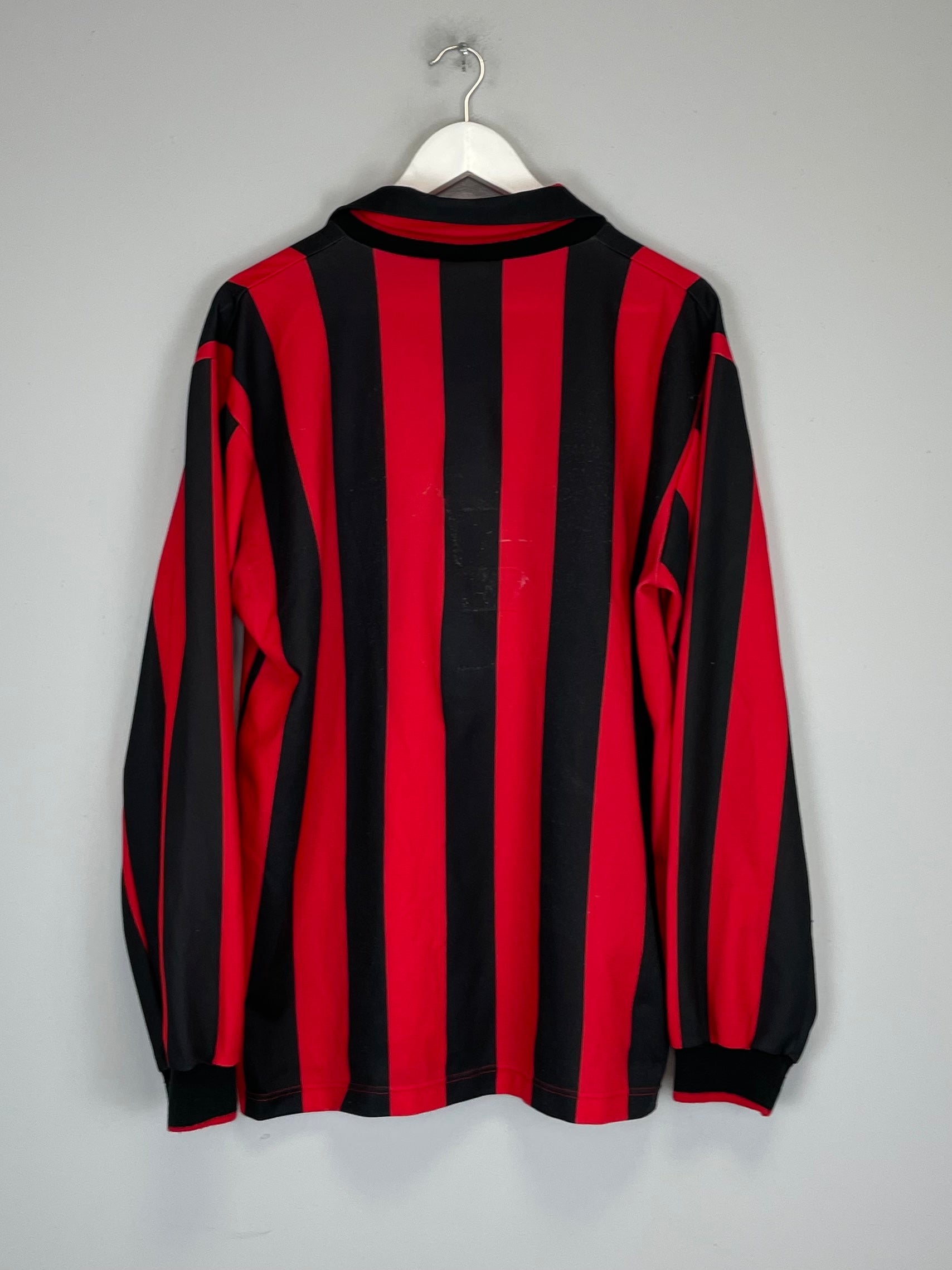 Shop 1990/91 AC MILAN L/S HOME SHIRT (L) ADIDAS, classic football shirts, vintage football shirts & retro soccer jerseys at Cult Kits