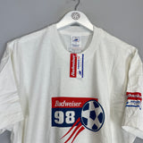 1998 FRANCE 98 BUDWEISER WORLD CUP *BNWT* T-SHIRT (L) OM