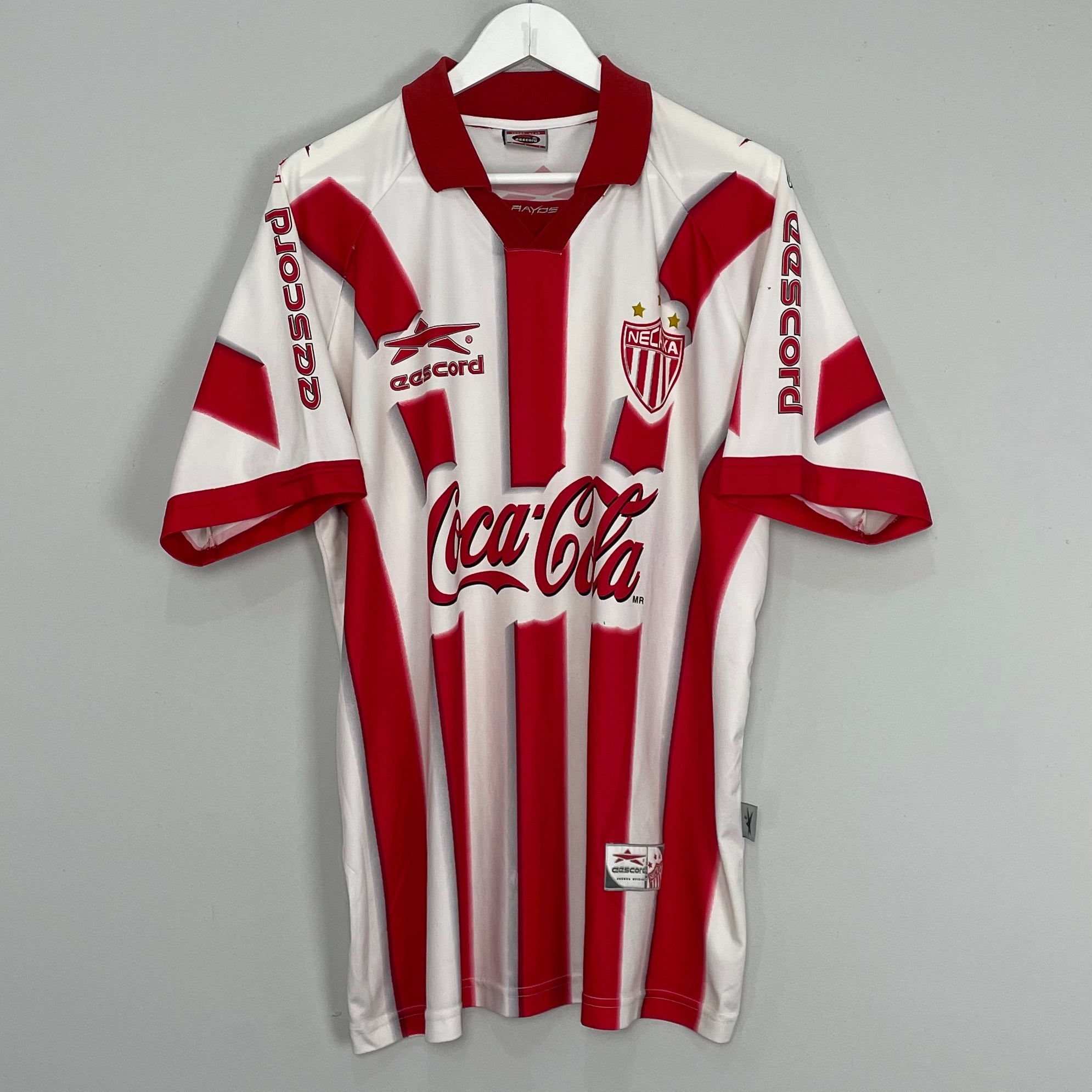 Shop 2000/01 NECAXA HOME SHIRT (L) EESCORD, classic football shirts, vintage football shirts & retro soccer jerseys at Cult Kits