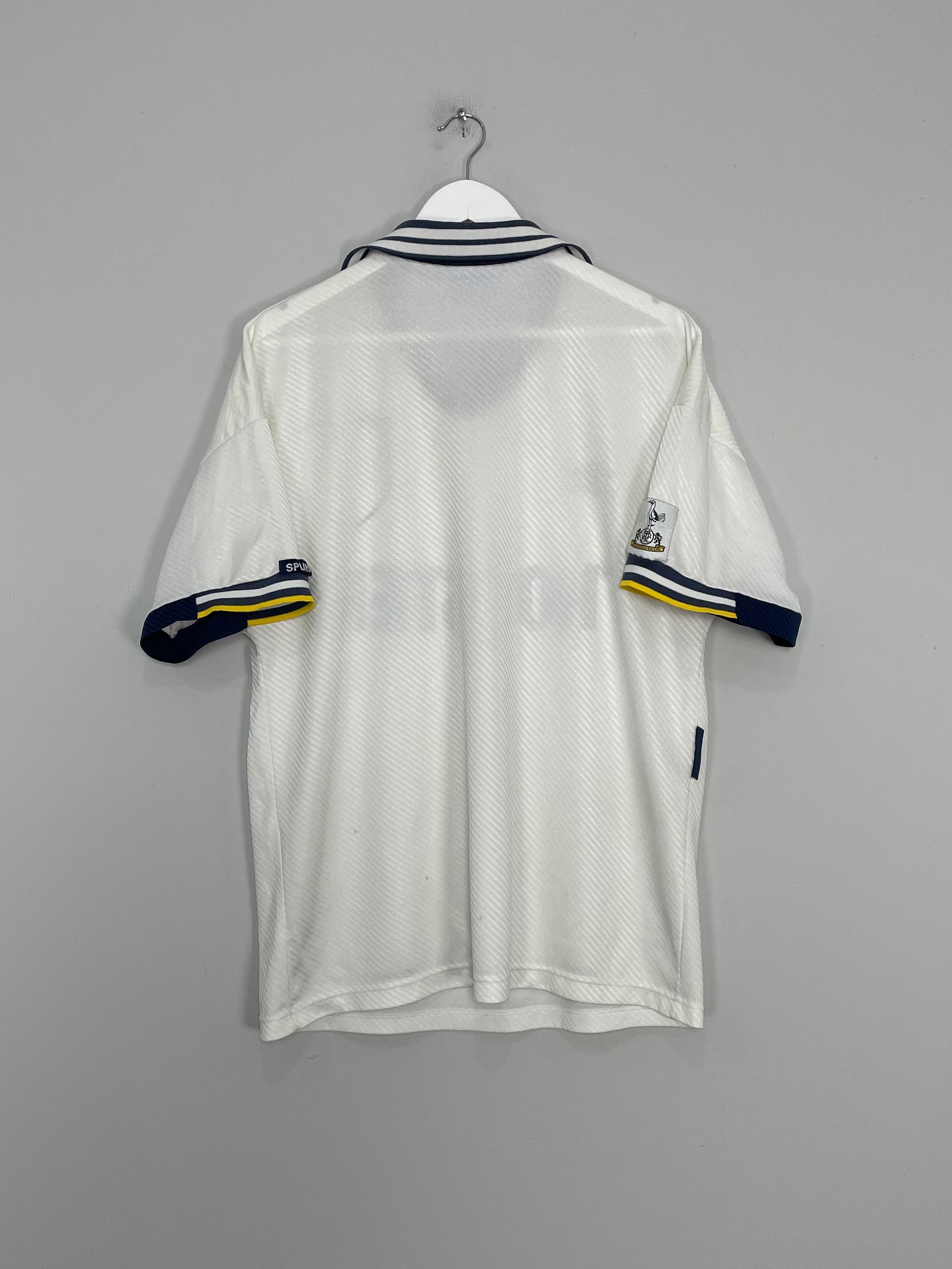 Shop 1993/95 TOTTENHAM HOME SHIRT (L) UMBRO, classic football shirts, vintage football shirts & retro soccer jerseys at Cult Kits