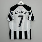2010/11 NEWCASTLE UNITED BARTON #7 HOME SHIRT (M) PUMA