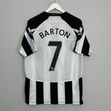 2010/11 NEWCASTLE UNITED BARTON #7 HOME SHIRT (M) PUMA