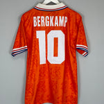 Shop 1994/95 NETHERLANDS BERGKAMP #10 HOME SHIRT (M) LOTTO, classic football shirts, vintage football shirts & retro soccer jerseys at Cult Kits