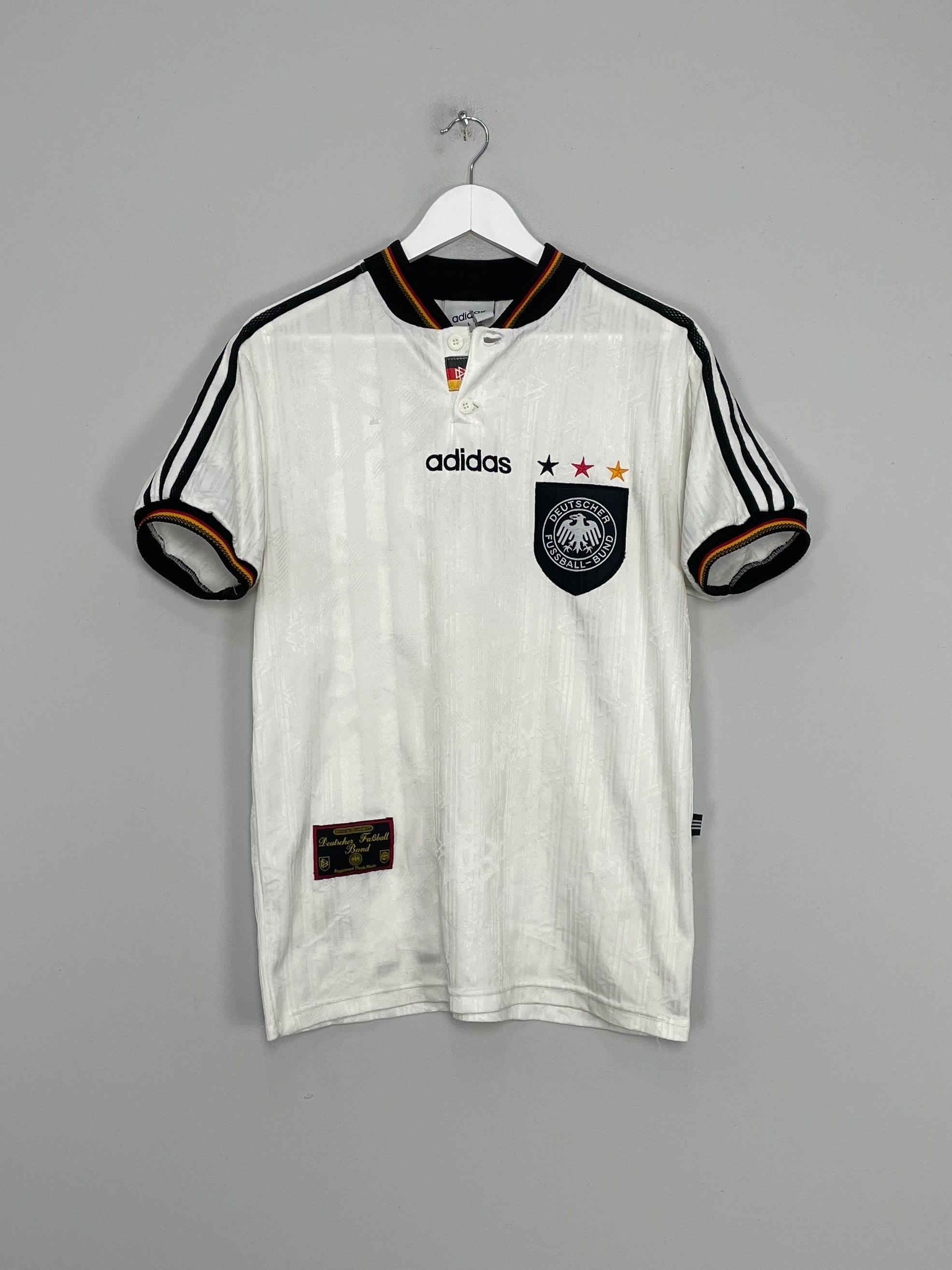 Shop 1996/97 GERMANY HOME SHIRT (L) ADIDAS, classic football shirts, vintage football shirts & retro soccer jerseys at Cult Kits