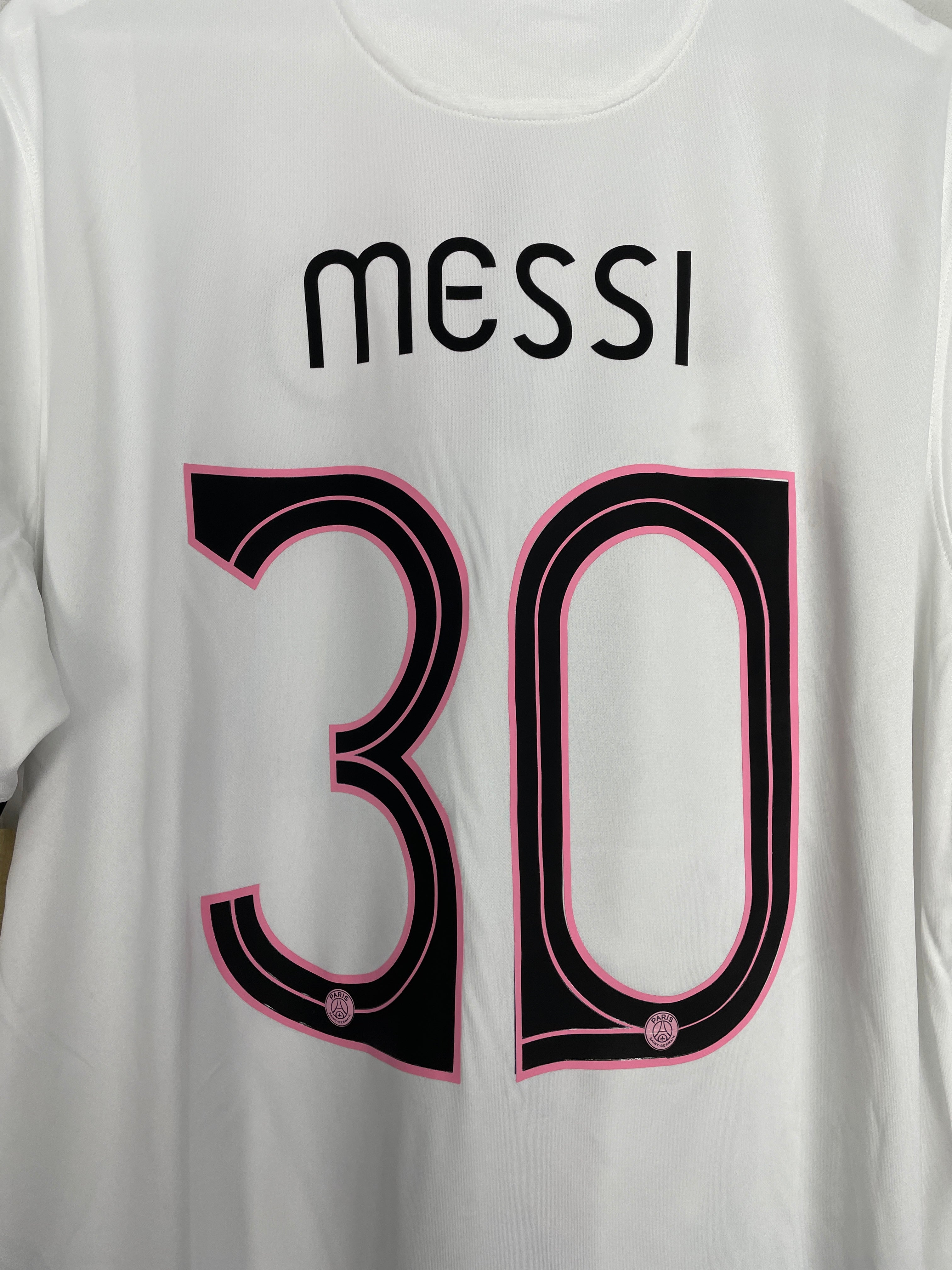 Shop 2021/22 PSG MESSI #30 *BNWT* AWAY SHIRT (XL) NIKE, classic football shirts, vintage football shirts & retro soccer jerseys at Cult Kits