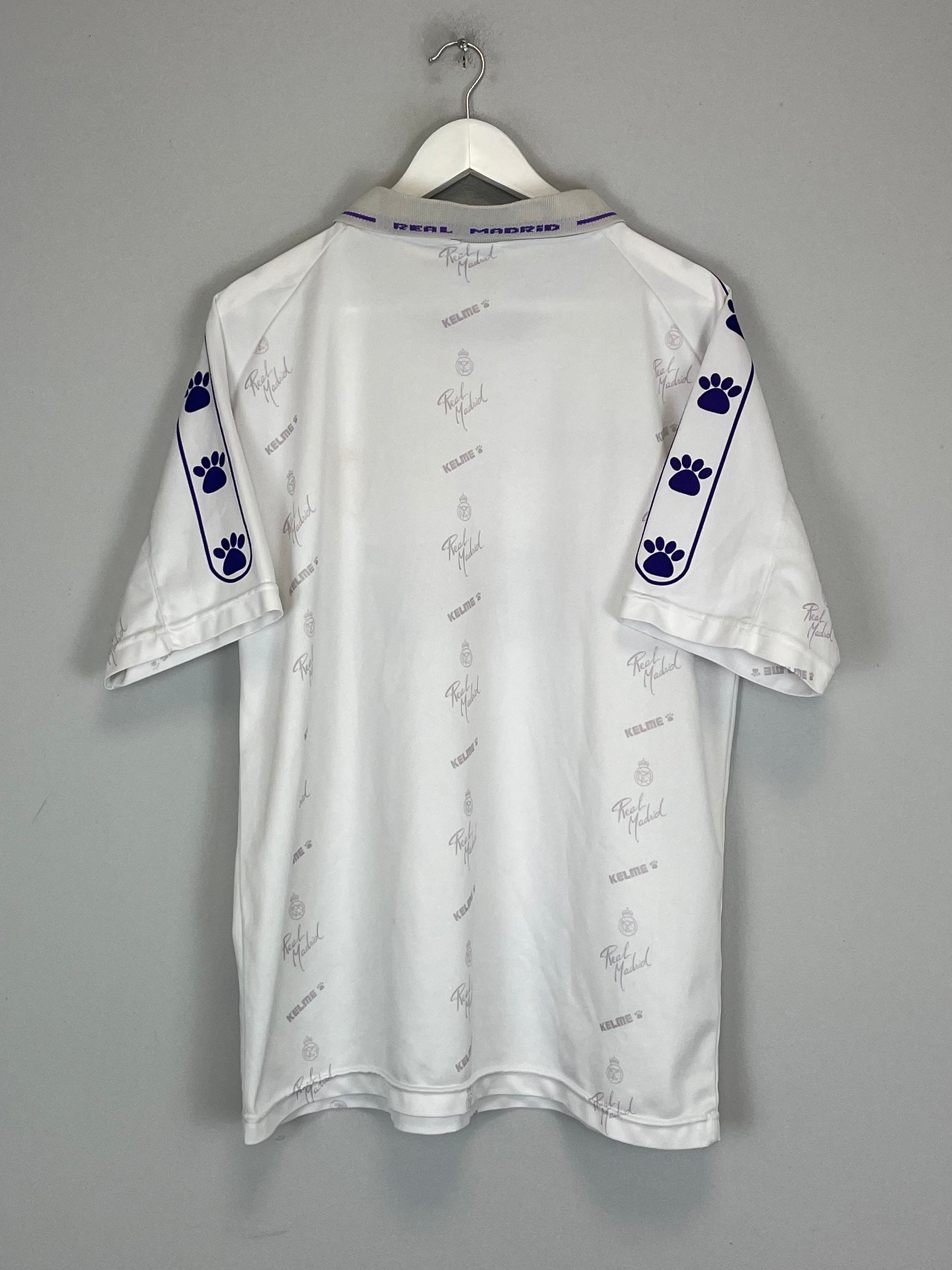 Shop 1994/96 REAL MADRID HOME SHIRT (M) KELME, classic football shirts, vintage football shirts & retro soccer jerseys at Cult Kits