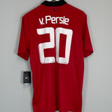 Shop 2013/14 MANCHESTER UNITED V.PERSIE #20 *BNWT* HOME SHIRT (L) NIKE, classic football shirts, vintage football shirts & retro soccer jerseys at Cult Kits