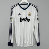 Shop 2012/13 REAL MADRID RONALDO #7 L/S HOME SHIRT (M) ADIDAS, classic football shirts, vintage football shirts & retro soccer jerseys at Cult Kits