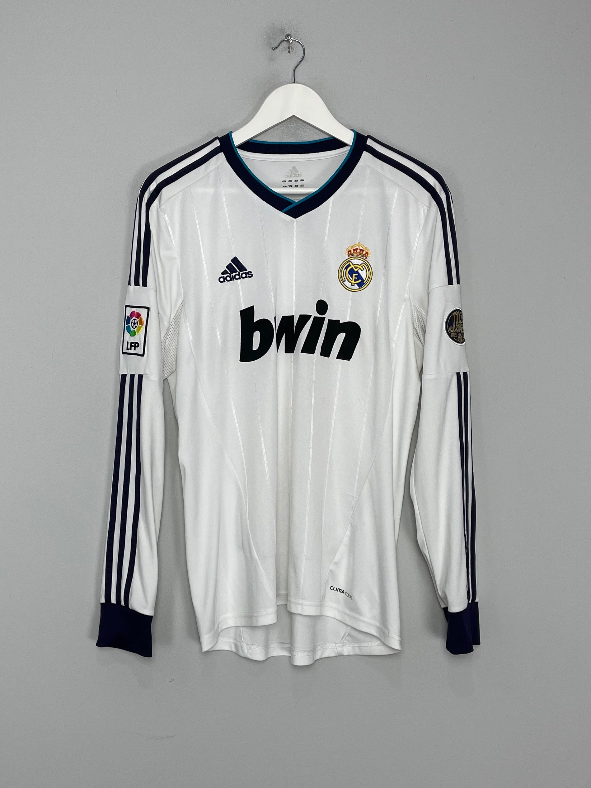 Shop 2012/13 REAL MADRID RONALDO #7 L/S HOME SHIRT (M) ADIDAS, classic football shirts, vintage football shirts & retro soccer jerseys at Cult Kits