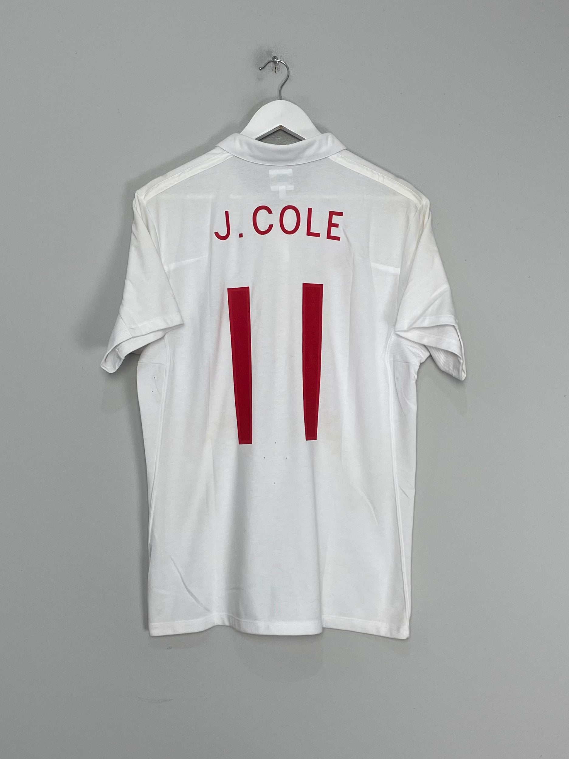 Shop 2009/10 ENGLAND J.COLE #11 HOME SHIRT (L) UMBRO, classic football shirts, vintage football shirts & retro soccer jerseys at Cult Kits