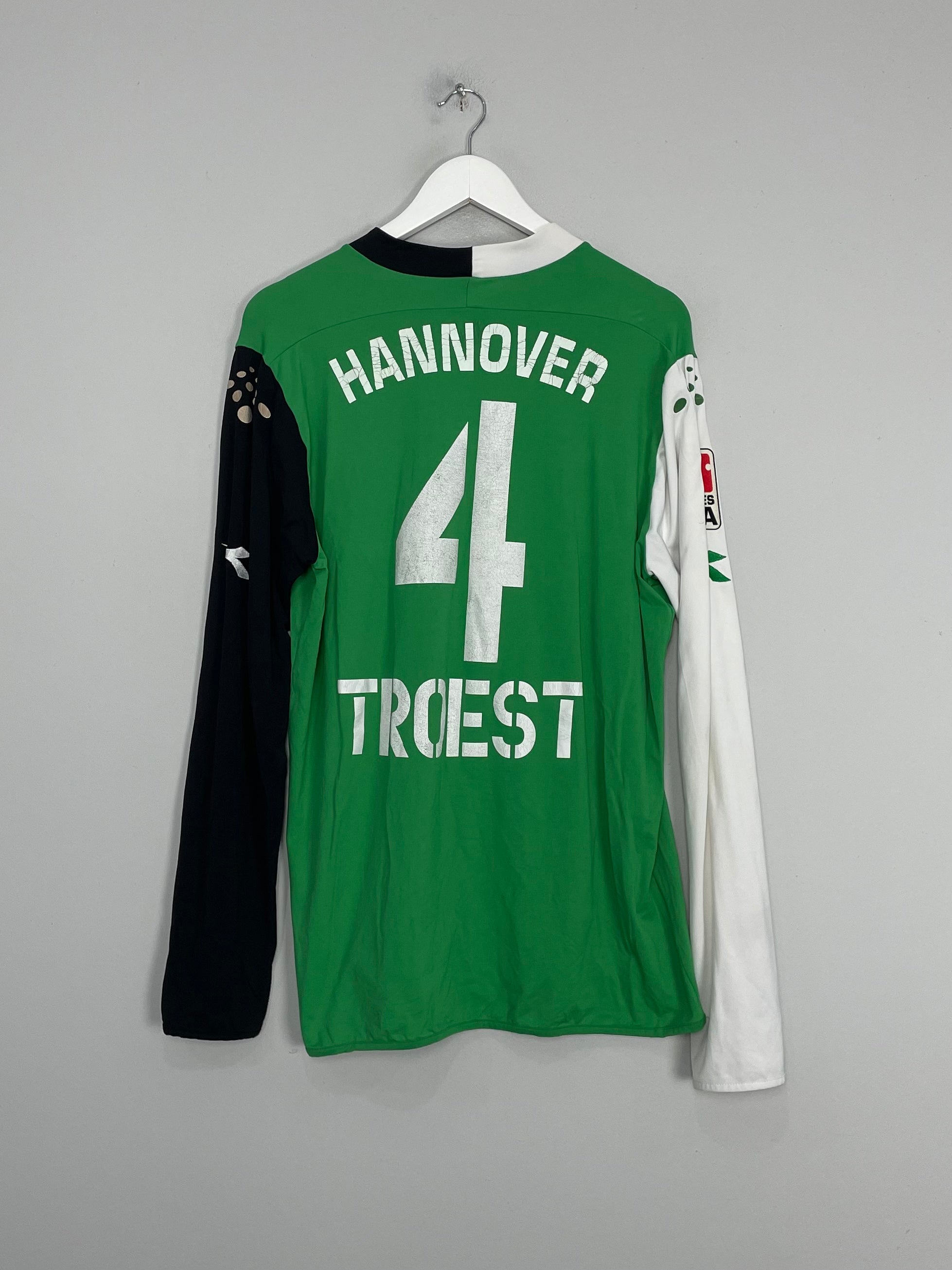 2005/06 HANNOVER 96 TROEST #4 L/S HOME SHIRT (XXL) DIADORA