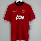 Shop 2013/14 MANCHESTER UNITED V.PERSIE #20 *BNWT* HOME SHIRT (L) NIKE, classic football shirts, vintage football shirts & retro soccer jerseys at Cult Kits