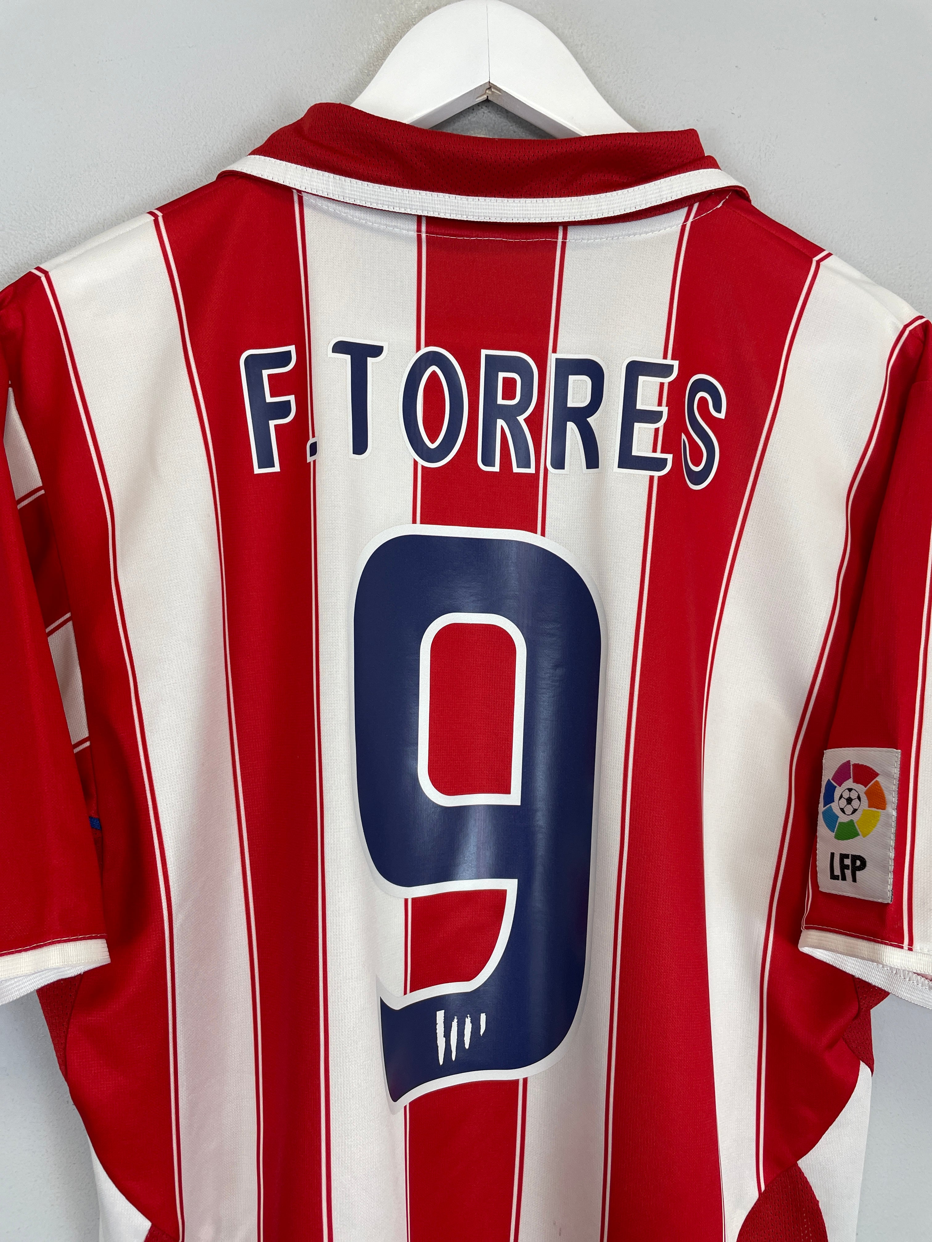 Shop 2003/04 ATLETICO MADRID F.TORRES #9 HOME SHIRT (M) NIKE, classic football shirts, vintage football shirts & retro soccer jerseys at Cult Kits