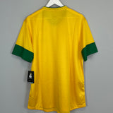 Shop 2012/13 BRAZIL *BNWT* HOME SHIRT (XL) NIKE, classic football shirts, vintage football shirts & retro soccer jerseys at Cult Kits