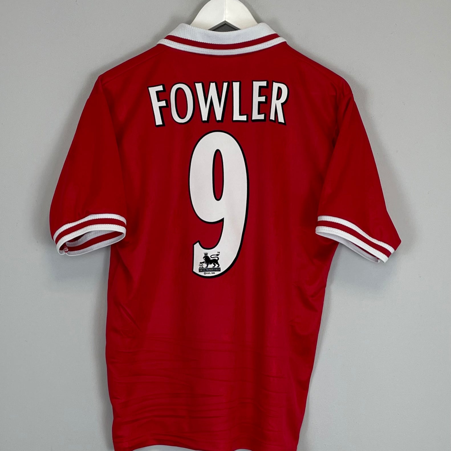 Shop 1996/98 LIVERPOOL FOWLER #9 HOME SHIRT (S) REEBOK, classic football shirts, vintage football shirts & retro soccer jerseys at Cult Kits