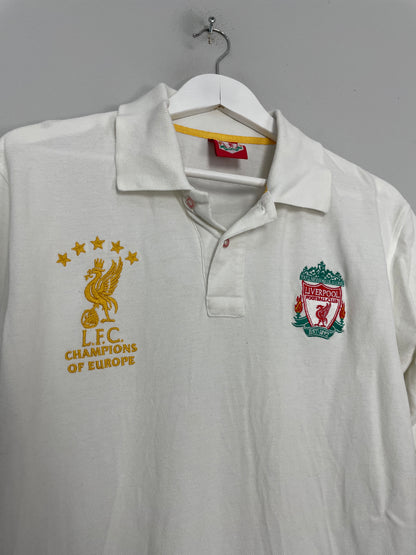 2005/06 LIVERPOOL *CHAMPIONS OF EUROPE* POLO SHIRT (S) OM