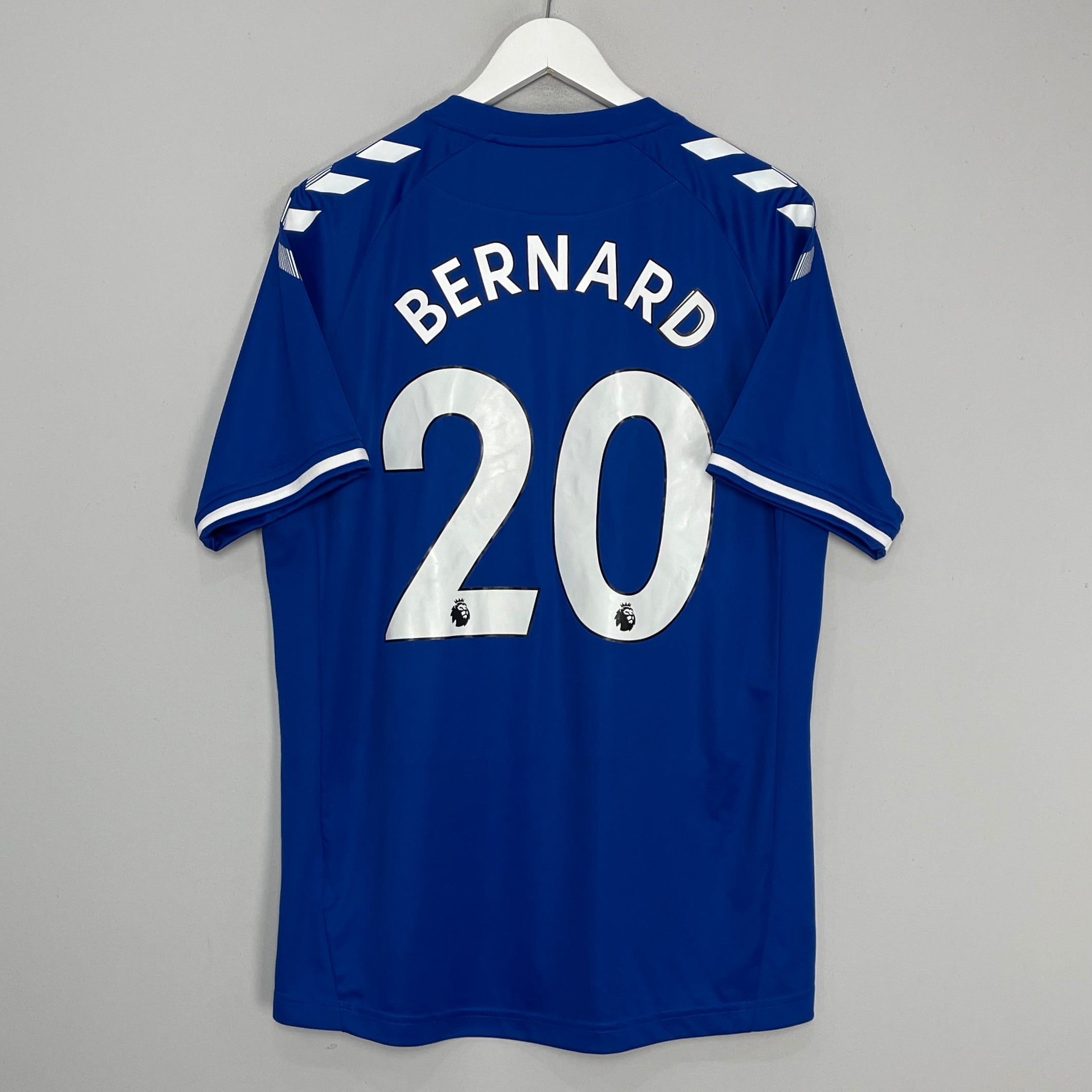 Shop 2020/21 EVERTON BERNARD #20 HOME SHIRT (L) HUMMEL, classic football shirts, vintage football shirts & retro soccer jerseys at Cult Kits
