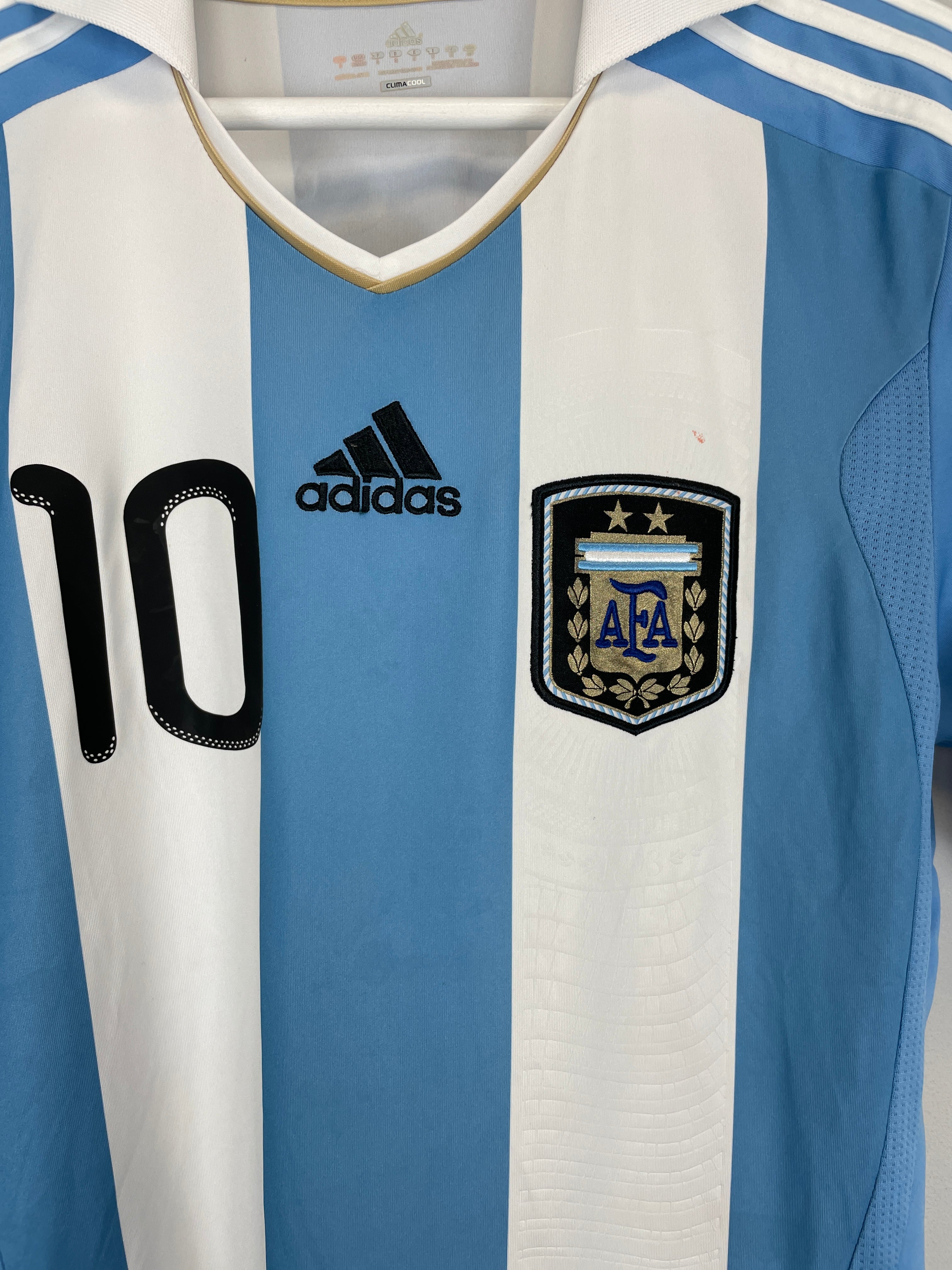 Shop 2011/12 ARGENTINA MESSI #10 HOME SHIRT (S) ADIDAS, classic football shirts, vintage football shirts & retro soccer jerseys at Cult Kits