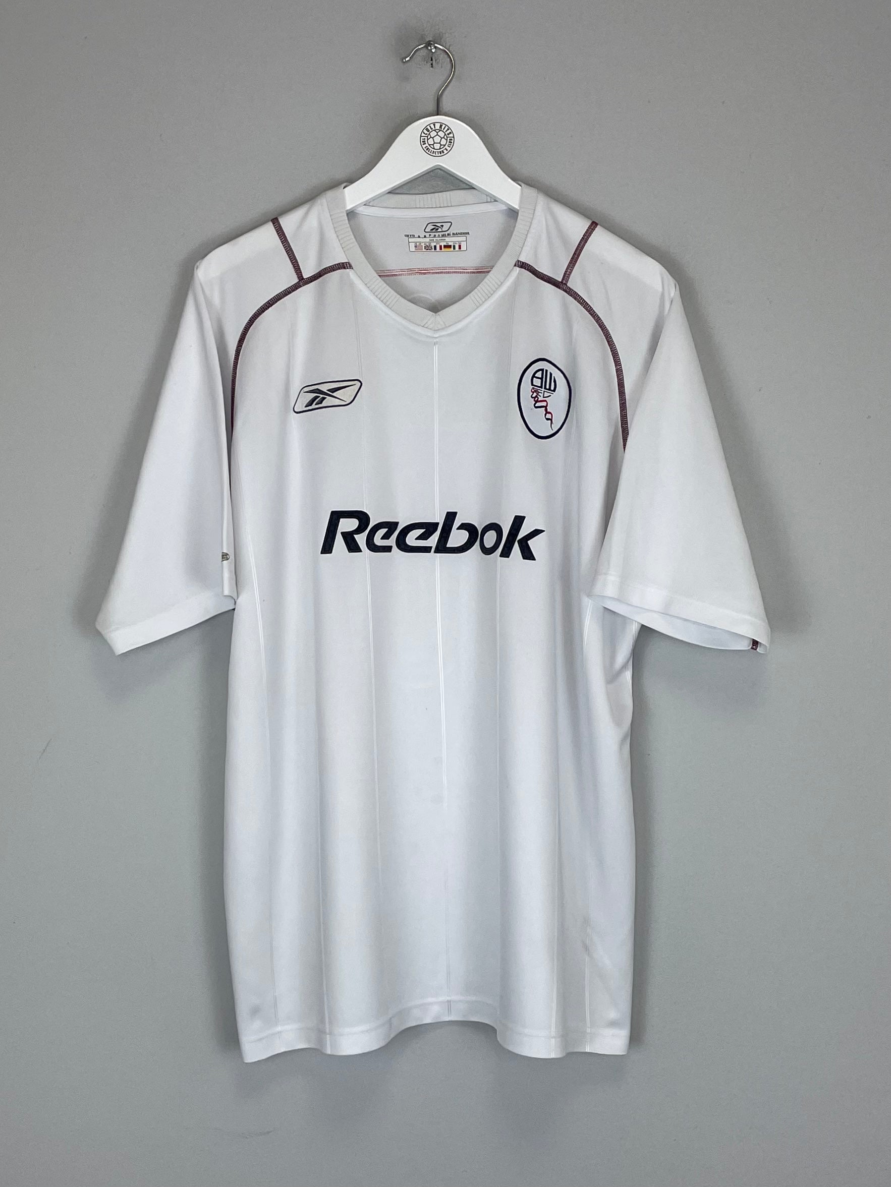 Shop 2003/05 BOLTON WANDERERS OKOCHA #10 HOME SHIRT (XL) REEBOK, classic football shirts, vintage football shirts & retro soccer jerseys at Cult Kits
