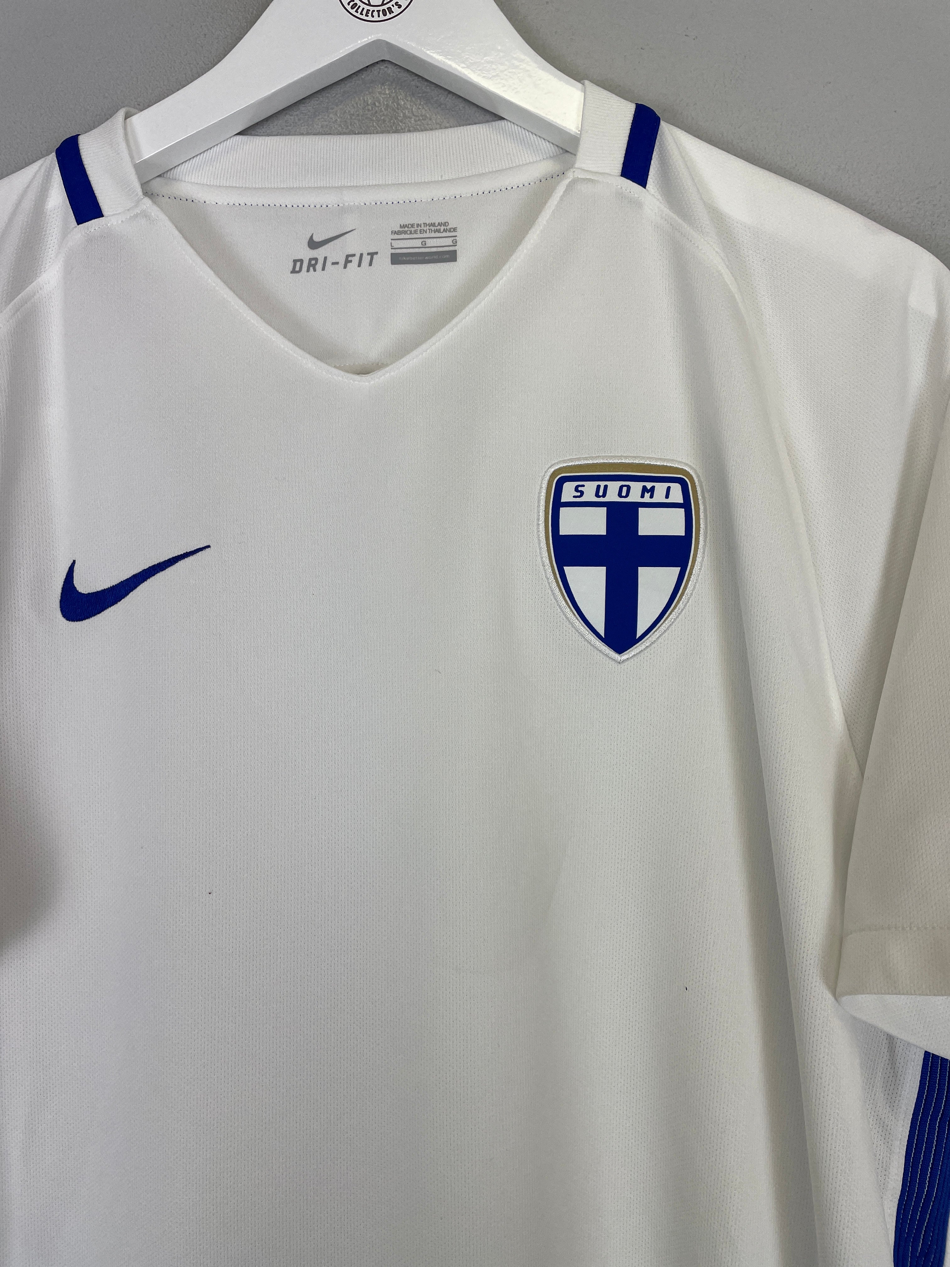 Shop 2016 FINLAND HOME SHIRT (L) NIKE, classic football shirts, vintage football shirts & retro soccer jerseys at Cult Kits